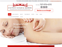 Tablet Screenshot of east-westnaturalmedicine.com